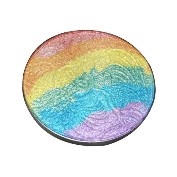 New Wild Rainbow Highlighter Mineral Powder 3D Face Shimmer Bronzer Highlighter Makeup Rainbow Contouring TSLM1