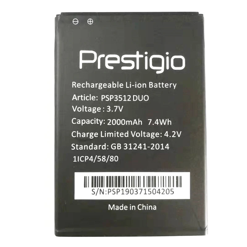 2000mAh psp 3512 сменный аккумулятор Baterij для Prestigio Muze B3 psp 3512 DUO psp 3512DUO psp 3512 мобильный телефон+ подарок