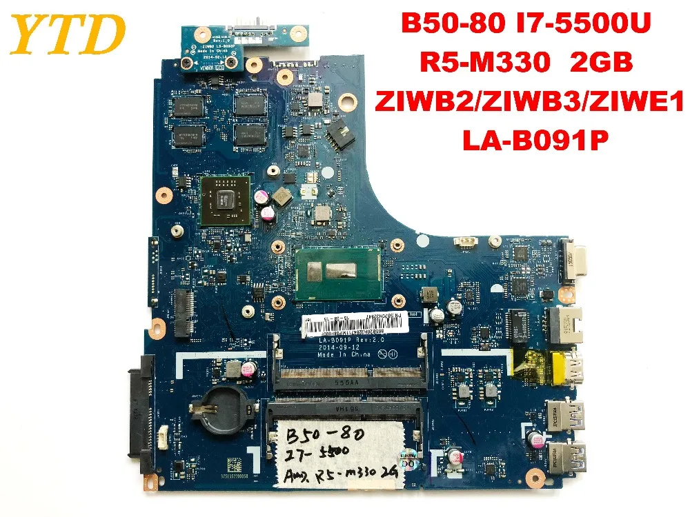 Original for Lenovo B50-80 laptop motherboard I7-5500U R5-M330 2GB ZIWB2 ZIWB3 ZIWE1 LA-B091P tested good free shipping | Компьютеры и