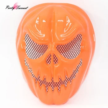 

PF Horror Cosplay Mask Plastic Full Face Ghost Head Pumpkin Masks for Men Women Halloween Game Party Decoration Prop Skull Masks
