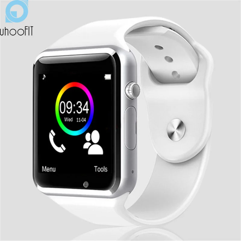 Детские Bluetooth Смарт-часы для мужчин с камерой Facebook Whatsapp Twitter Синхронизация SMS Smartwatch поддержка SIM TF карты для Android PK A1