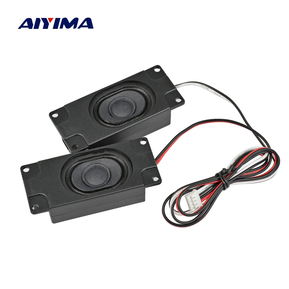 

AIYIMA 2Pcs Audio Portable Speakers 3070 4Ohm 3W Computer Speaker Advertising LCD TV Speakers Loudspeaker Rectangle Speaker