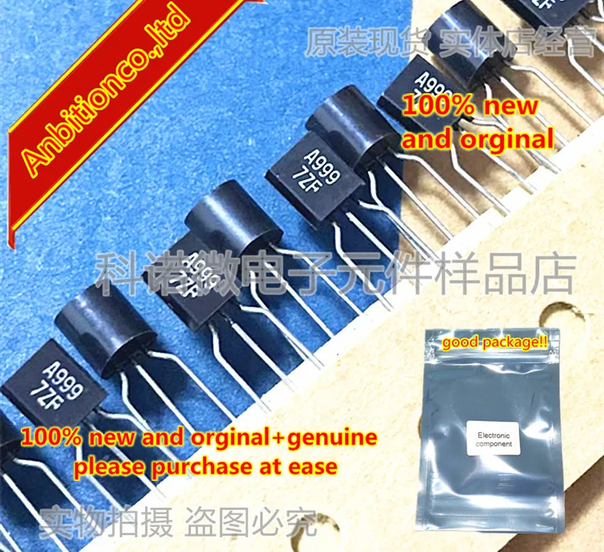 

10 шт., 100% новые, оригинальные 2SA999 A999 TO-92 в наличии