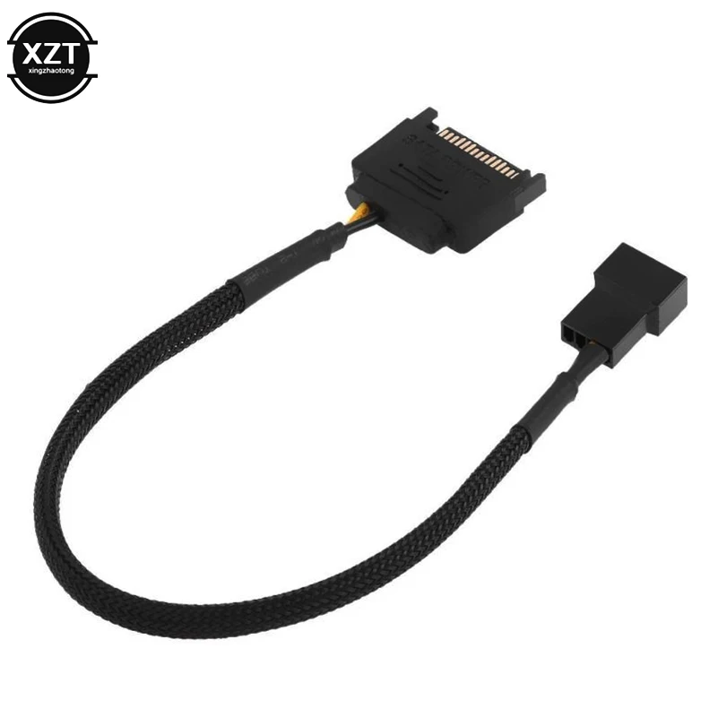 Рукав SATA 15Pin до 3Pin 4Pin охлаждающий вентилятор адаптер питания удлинитель провод