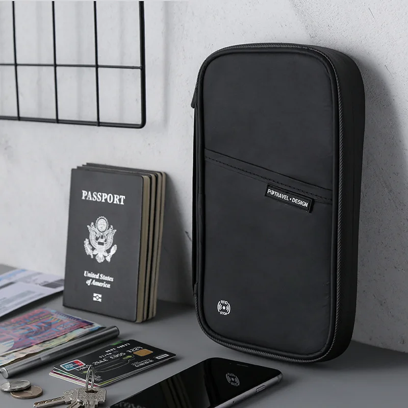 RFID Travel Passport Wallet Multi-Function Waterproof Family Passport Holder Trip Document Organizer Credit Card Package Purse RFID Travel Passport Wallet Multi-Function Waterproof Family Passport Holder Trip Document Organizer Credit Card Package Purse