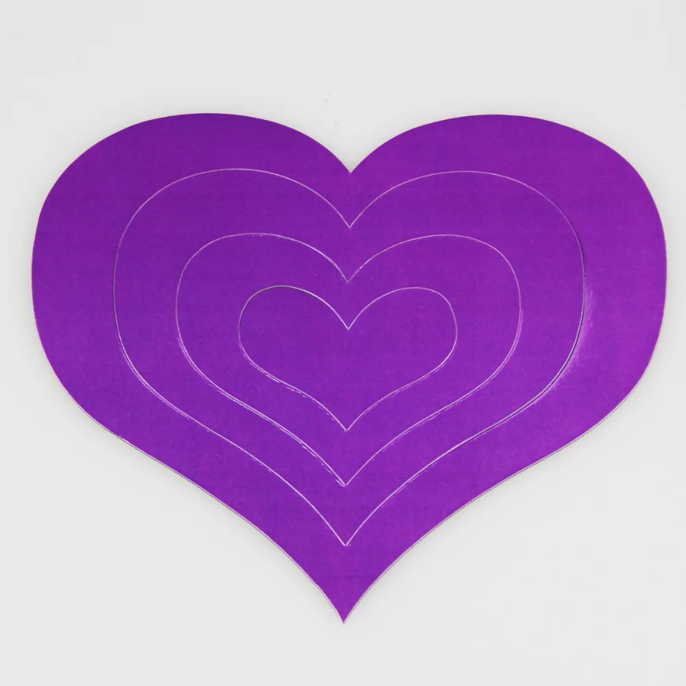 Cute soft magnetic purple colour heart photo frame and picture frame