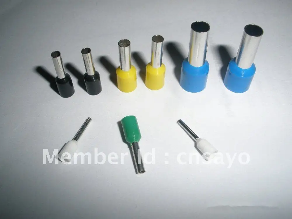 

High Quality New 100Pcs Wire Copper Crimp Connector Insulated Cord Pin End Terminals AWG22 E0510