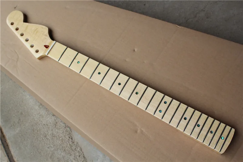 

Factory Custom 21 frets flame maple Electric Guitar neck with flame maple fretsboard,can be customized as request
