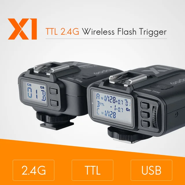 Godox X1 Kit Ttl 2 4g Wireless Flash Trigger Transmitter And Receiver For