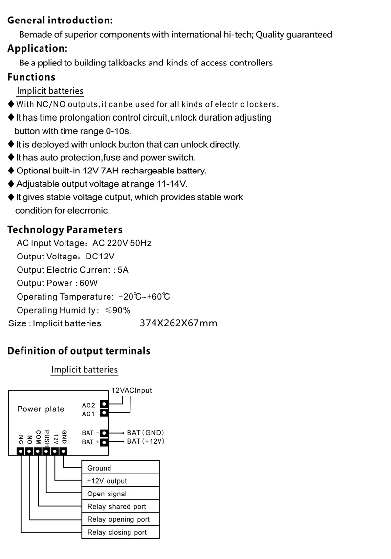 Manual for PS-6653B