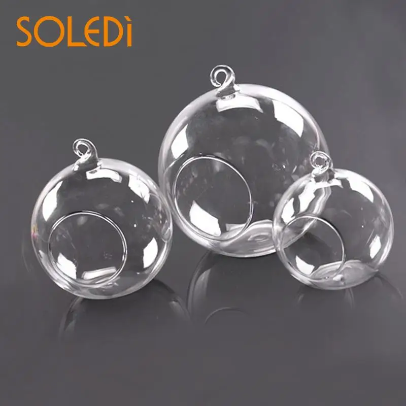 

Succulent Style Candle Light Holder Candlestick Round Light Tea Light Holder Clear Glass Dorpshipping
