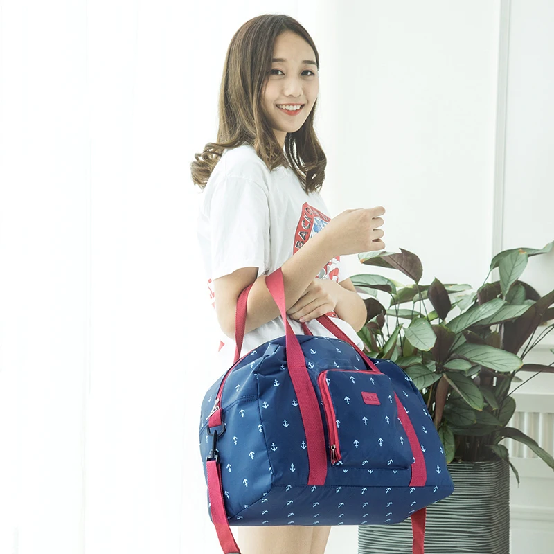 

Women luggage travel bags Large Capacity Folding zipper Bags Unisex ladies Luggage Bag Packing Travel Handbags Wholesale