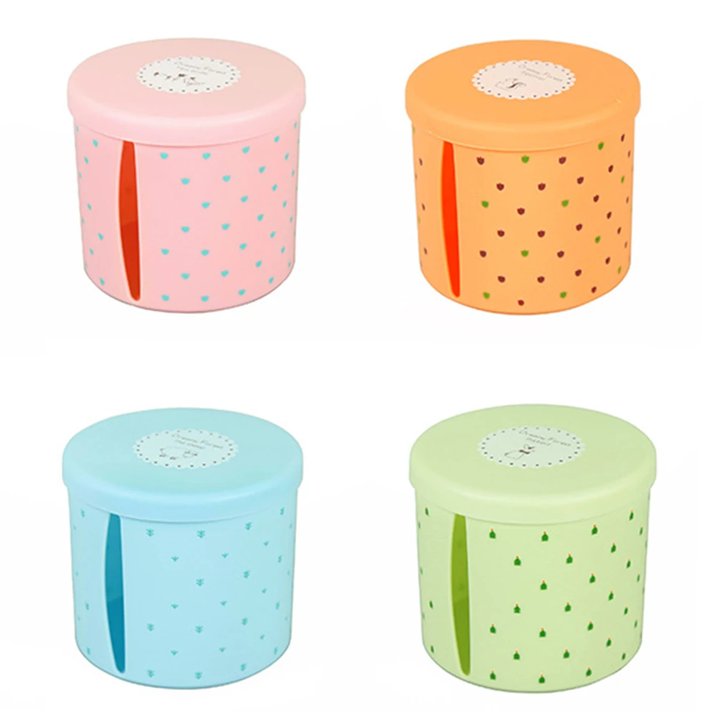 

1pcs New Design Roll Paper Holder Box Plastic Tissue Dispenser Round Toliet Bathroom Waterproof Paper Storage Rack Container