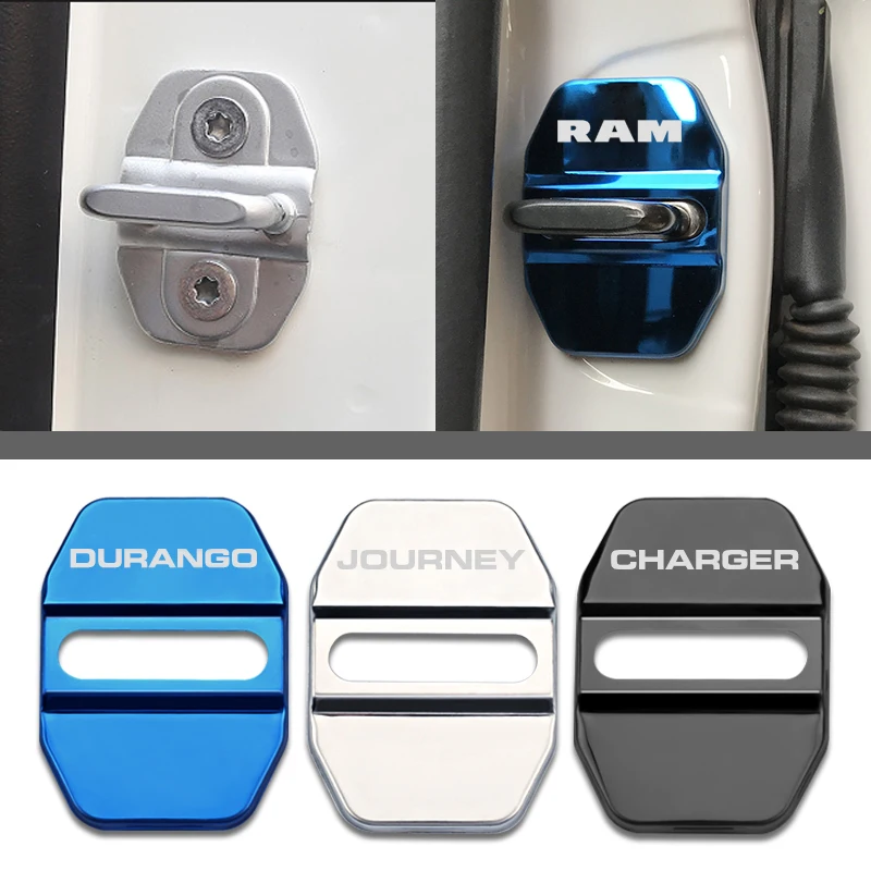 

Stainless Steel car Door lock cover for Dodge ram 1500 charger challenger durango journey accessories car styling