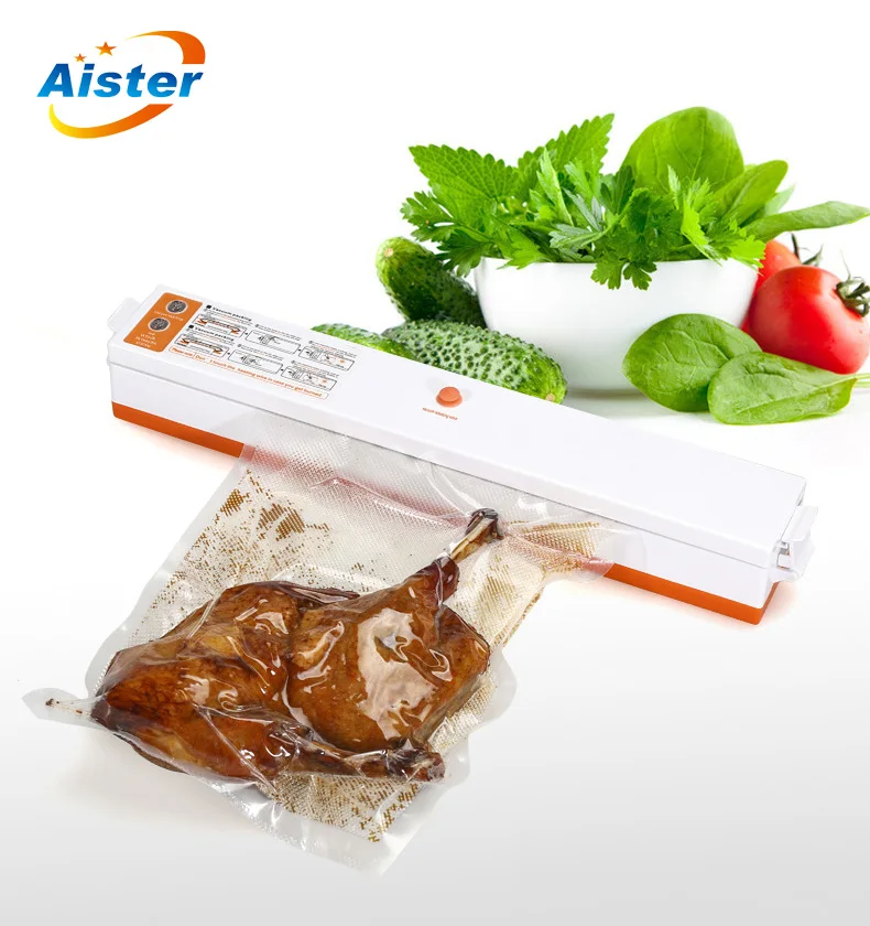

Household Food Vacuum Sealer Packaging Machine Film Sealer Vacuum Packer Including 10Pcs Bags Free Fresh Food Preserve Machine
