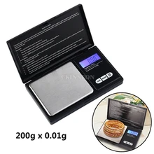DHL, 50 шт в наборе, мини-весы 200 г x 0,01 г Электронные цифровые карманные ювелирные весы