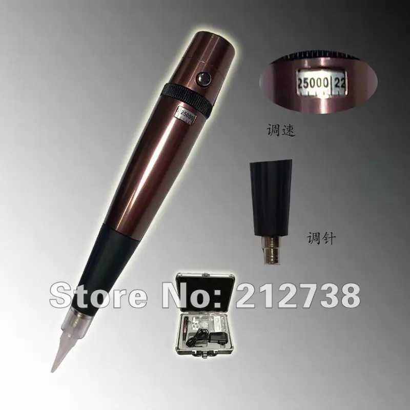 

Aluminum & Steel permanent tattoo makeup Cosmetic pen machine - Adjust needle length machine Kit Tattoo Gun Free Shipping