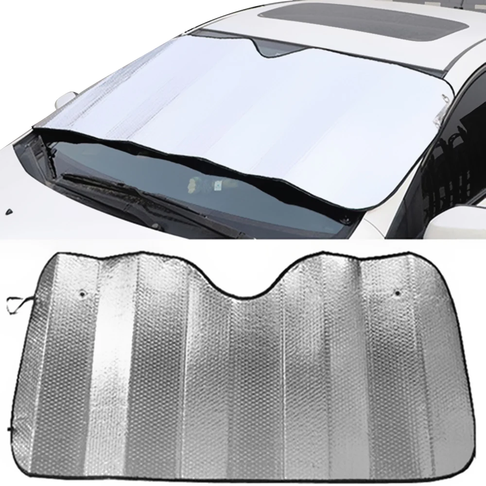 Козырек от солнца из алюминиевой фольги 130 х60 см|windshield cover|visor carcar accessories sun |