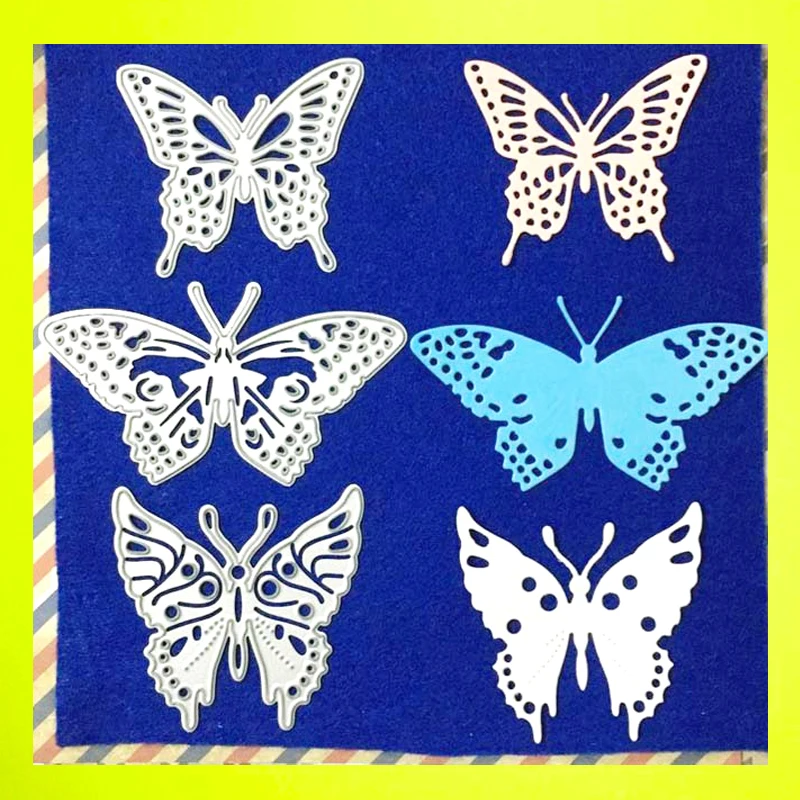 

Cutting dies 3-Piece Butterfly Scrapbook Craft Metal Dies DIY Stencil
