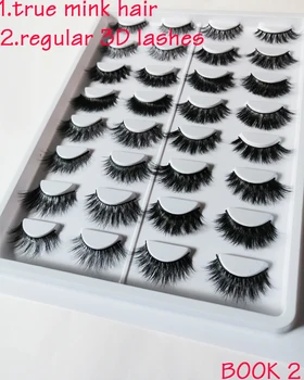 

Soft 3D Mink Lashes False Eyelashes Makeup Mink Eyelashes Cross Thick Eyelashes100% Real Mink 3D False Eyelashes 1