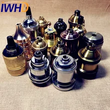 Portalampada винтажный E27 патрон патрона патрон держатель лампы edison E27 лампа база Лофт промышленный подвесной светильник