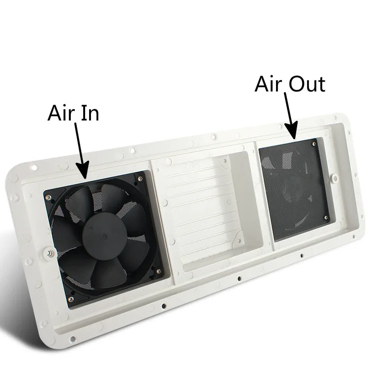 Кемпер 12V вентиляционный вентилятор для RV трейлер караван боковой выход воздуха вытяжной вентилятор белый