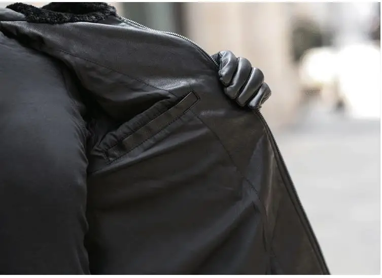BATMO Новое поступление, зимние высококачественные куртки с капюшоном из искусственного меха и искусственной кожи, мужские парки, зимнее пальто, большие размеры 18033