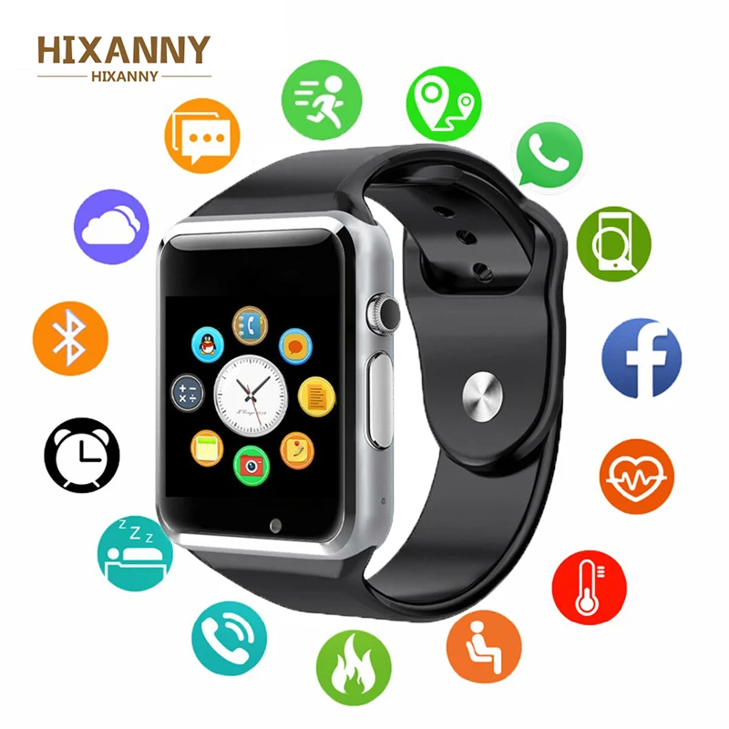 

High Quality Android women Smart Watch A1 Bluetooth Clock With Pedometer SMS Sync Support Camera TF SIM Card Smartwatch gt08