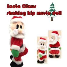 Хорошее качество электрические рождественские игрушки динамическая тазобедренная тряска электрическая кукла игрушки Новогодние украшения подарки