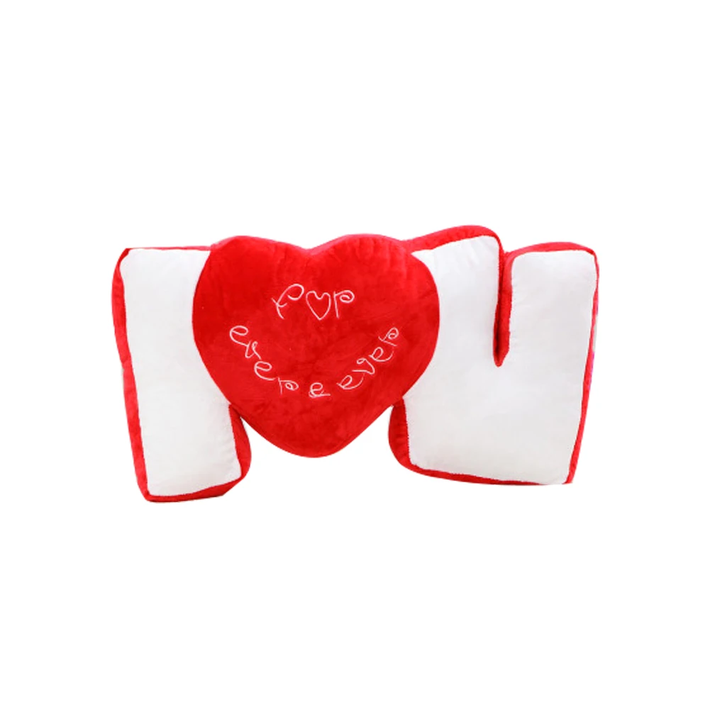 Love Heart Cushion Pillow Red Back Support Valentine'S Day Gift Plush Throw | Дом и сад