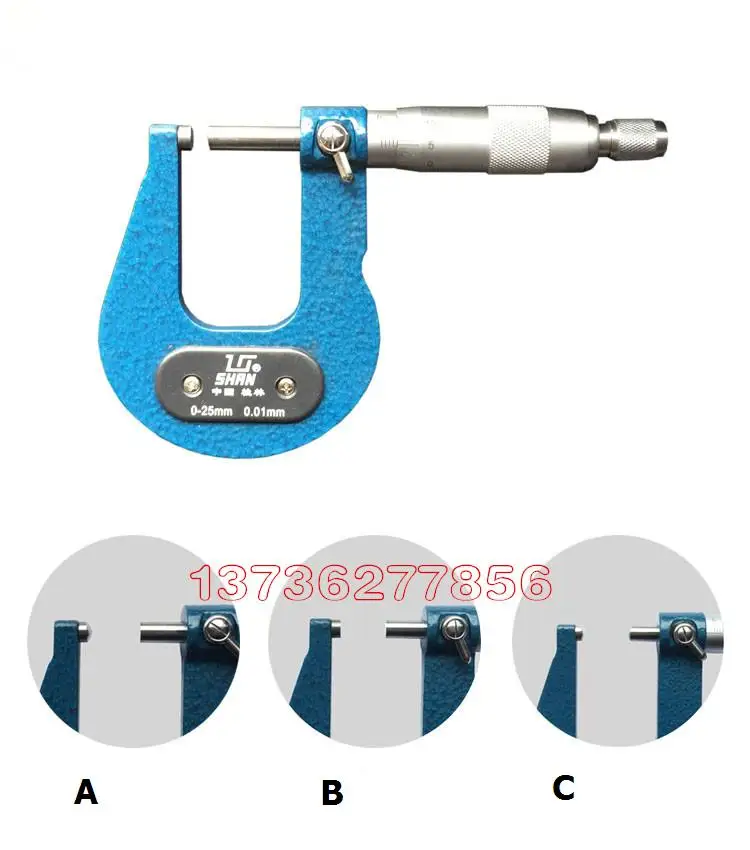 throat anvil spindle Ball micrometer deep and throat anvil spindle Ball micrometer deep and