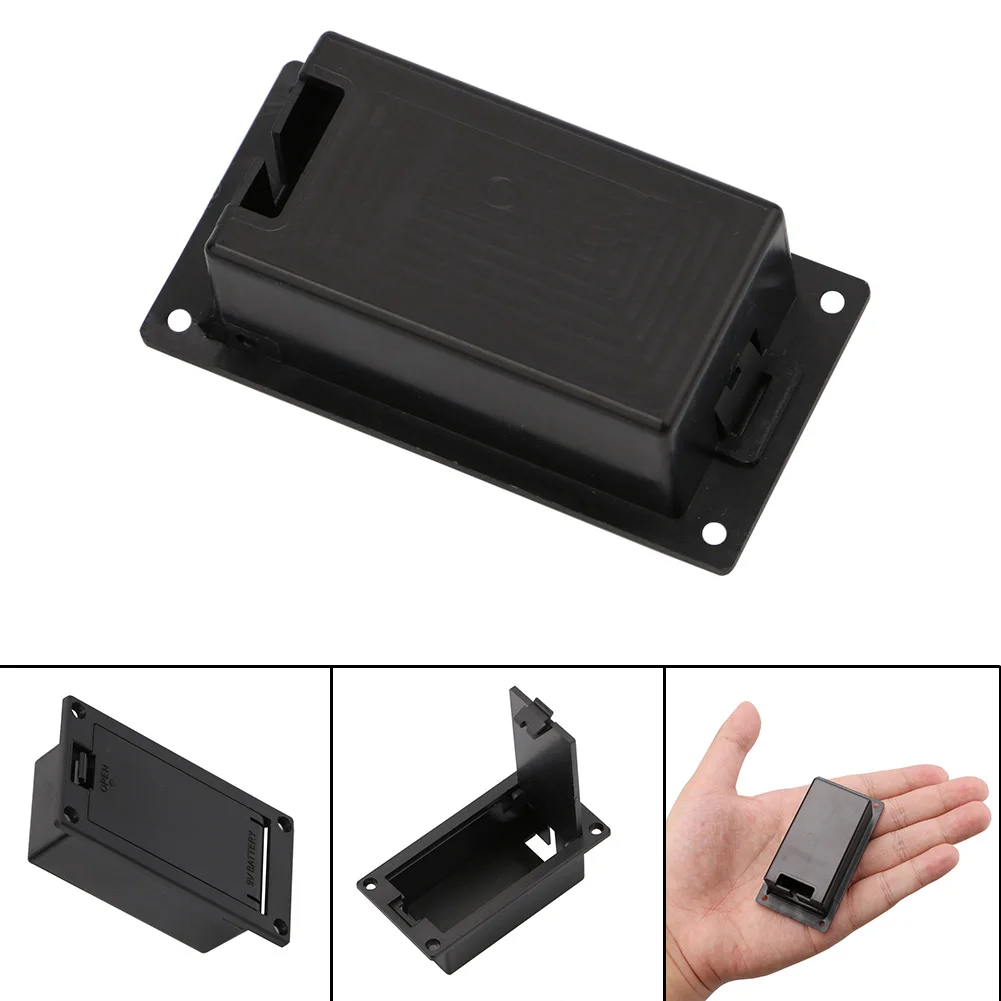 

1Pc 9V Battery Box/Holder/Case Compartment Cover With 9 Volt Battery Case Cover Box For Active Guitar Bass Pickup