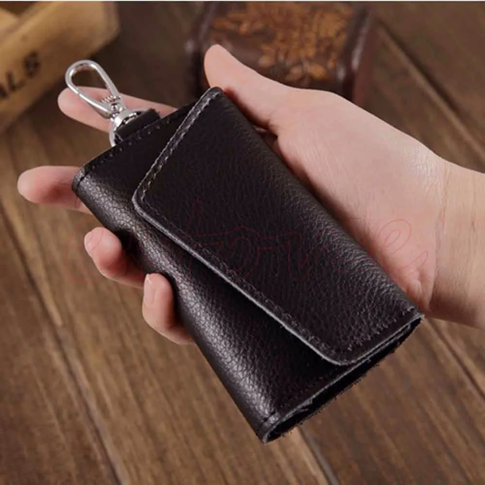 

THINKTHENDO Fashion New Men Women Key Bag Wallet Keychain Credit Card Key Coin Holder Case Purse