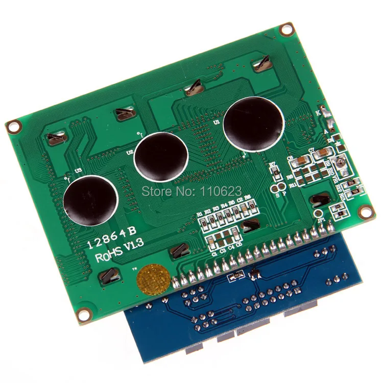 Модуль LCD 12864 128x64 щит V2.0 точка графическая матрица ЖК экран для 3D принтера Arduino|for 3d