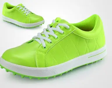 Zuoxiangru/Новинка весны; женские туфли для гольфа; мягкие простые брендовые кроссовки; дышащая водонепроницаемая Спортивная обувь для гольфа со шнуровкой для женщин - Цвет: 5