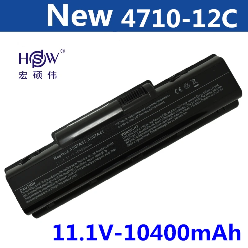 

10400MAH 12 cell laptop battery AK.006BT.020 AK.006BT.025 AS07A31 for Acer Aspire 5732Z 5735 5737Z 5738 5740 5740G 7715Z AS5740