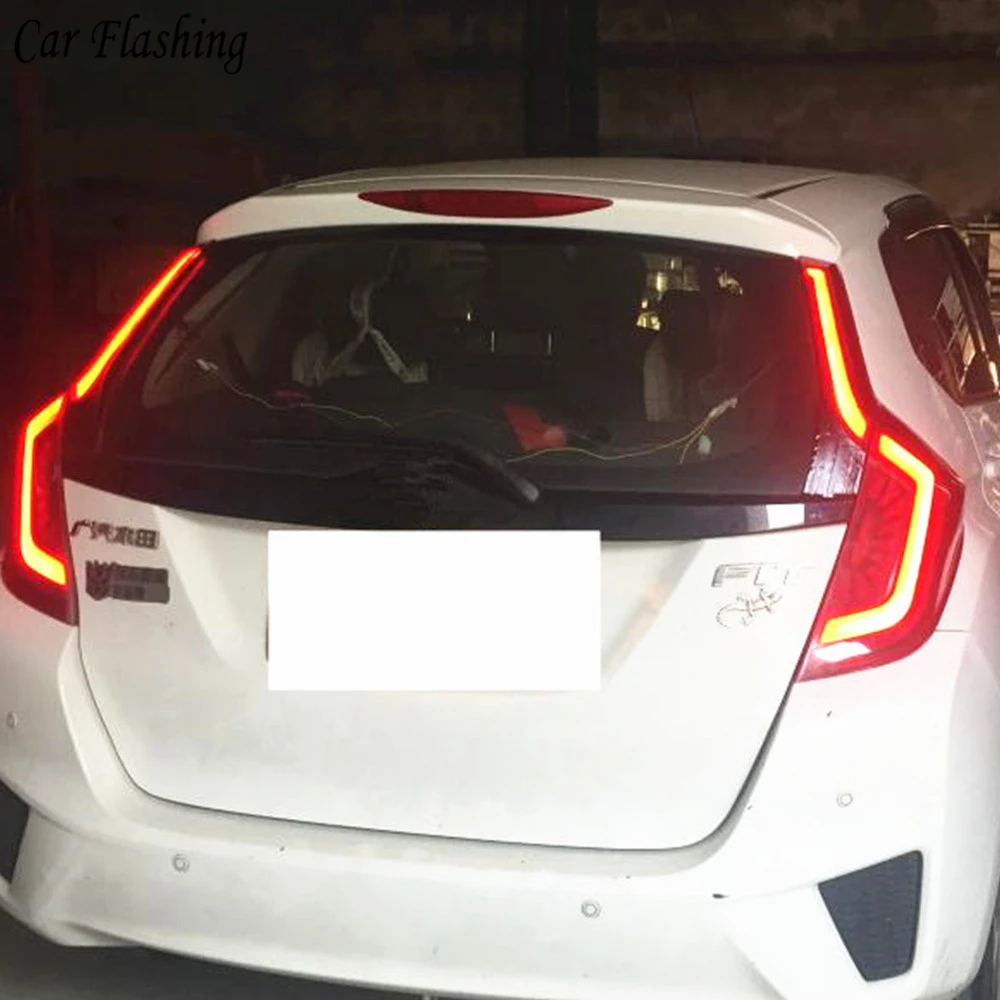 Car flashing 1Pair Car LED Tail light for Honda JAZZ Fit LED Taillight