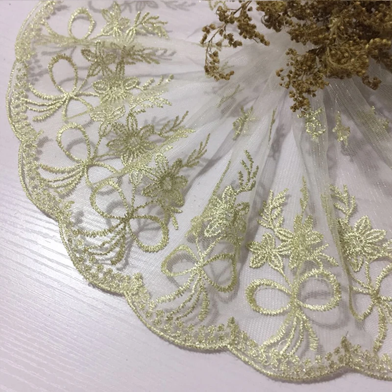 チュールとレースの生地 金の蝶ネクタイ 花の刺繍が施された1ヤードの生地 ドレスエッジ レース リボン ブライダルガウン Lace Aliexpress チュールとレースの生地 金の蝶ネクタイ 花の刺繍が施された1ヤードの生地 ドレスエッジ レース リボン ブライダルガウン Lace Aliexpress