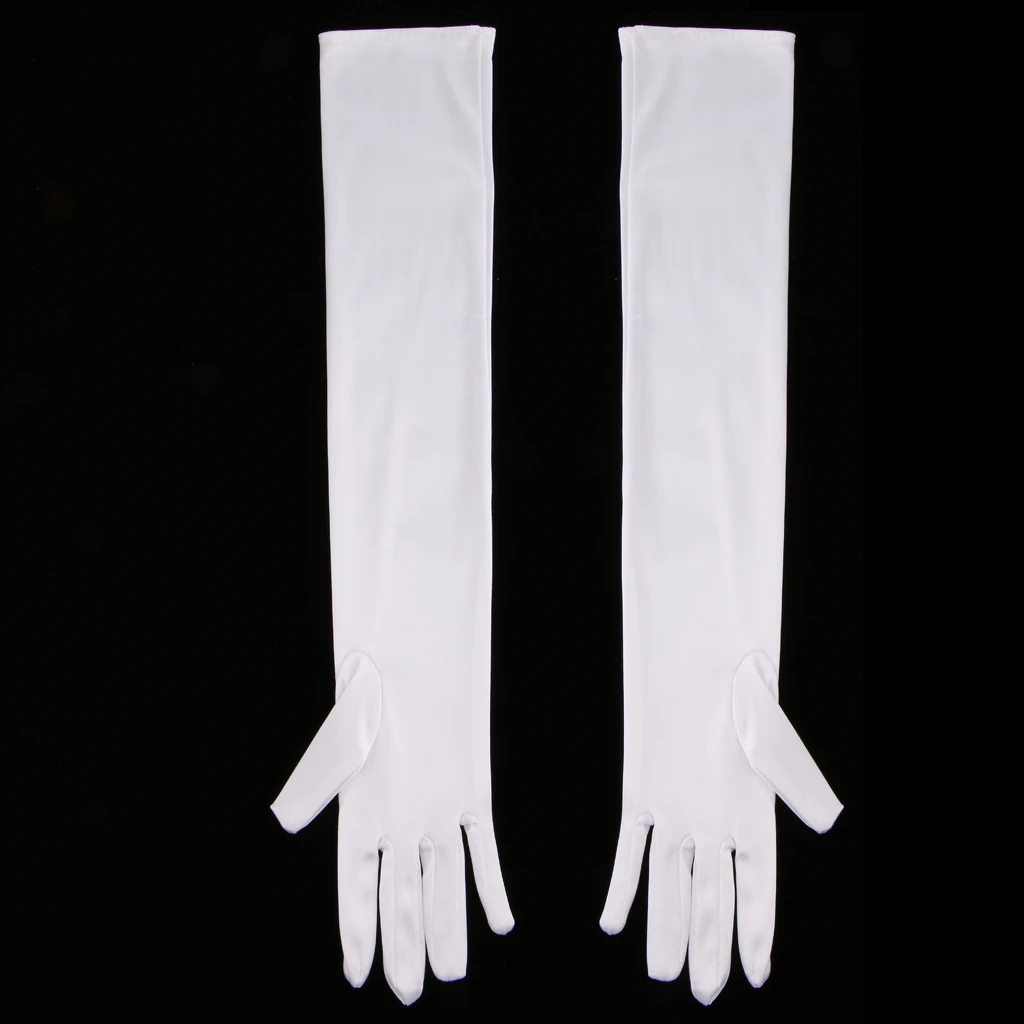 Fashion Stretch Long Finger Gloves Wedding Bridal Opera Party Prom Fancy Corset Evening Dress stretchy comfortable Gloves