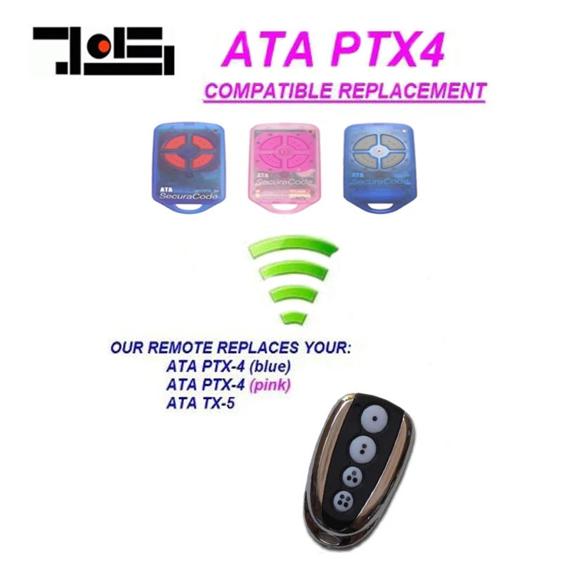 

10pcs ATA PTX-4 garage gate remote control 433.92mhz free shipping
