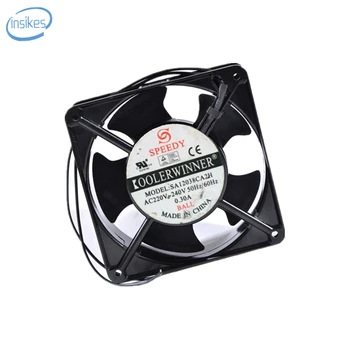 

SA12038CA2H Metal Cooling Fan AC 240V 0.3A 23/21W 2900RPM 12038 12cm 120*120*38mm 2 Wires 50/60HZ