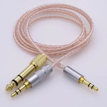 

1.2Meter 3.5MM TO 3.5MM MALE 8 Cores Hybrid Litz Braid Upgrade Cable For OPPO PM-3 B&O Play H6 AUX Car Stereos iPod iPhone Beats