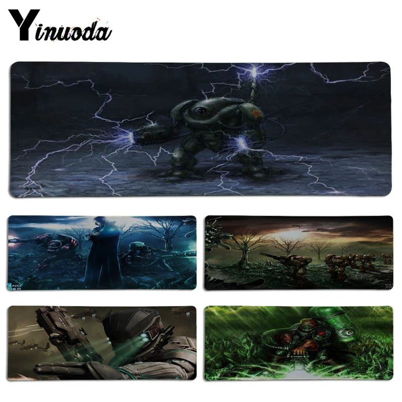 

Yinuoda Non Slip PC Command and Conquer mouse pad gamer play mats Size for 30x70cm 30x90cm Rubber Rectangle Mousemats