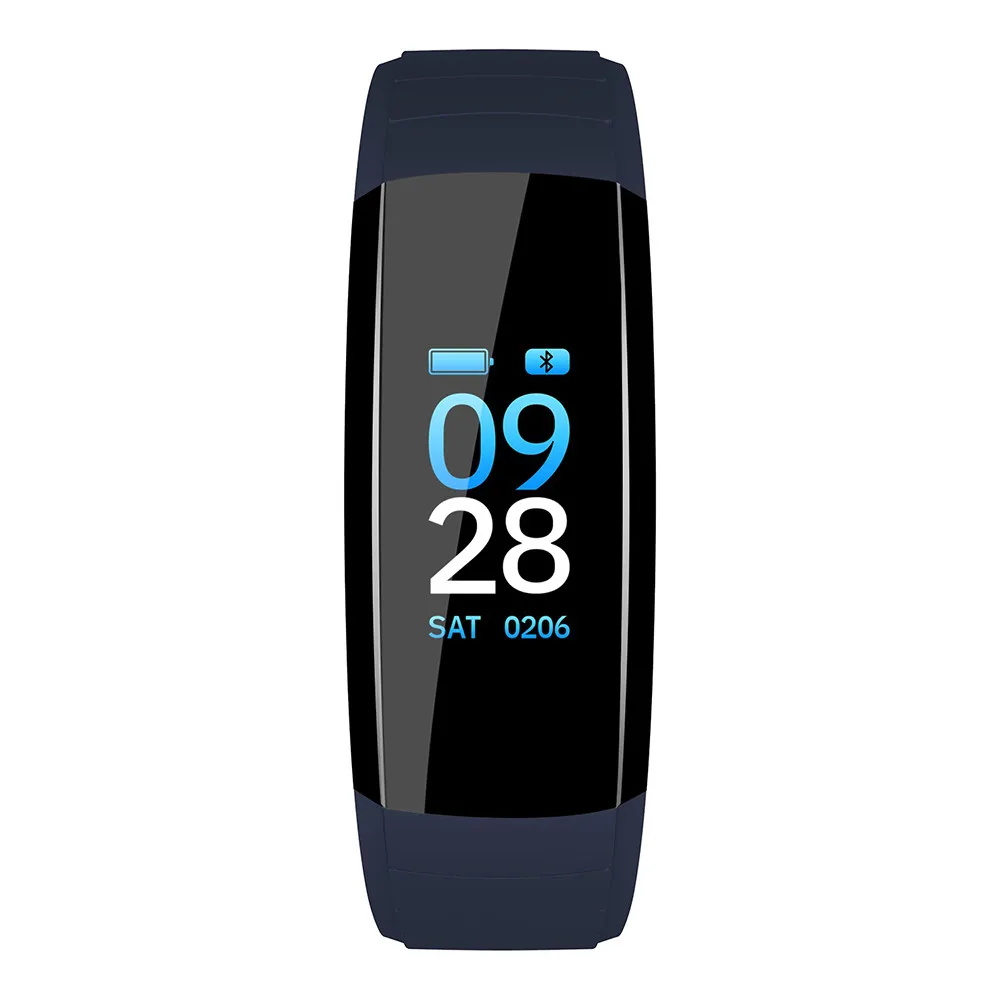 2019 Popular Men Women Stylish IP67 Waterproof Rating Colorful Smart Wrist Band Sleep Sports Fitness Pedometer Bracelet Watch