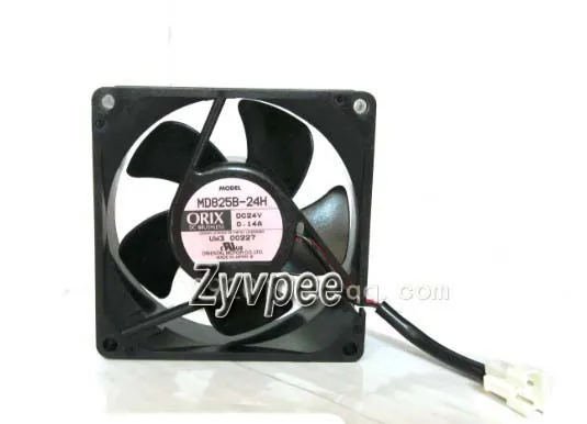 Zyvpee/ORIX MD825B-24H 8025 24V 0.14A 2 Balls Bearing wires Cooling fan 8cm inverter cpu | Компьютеры и офис