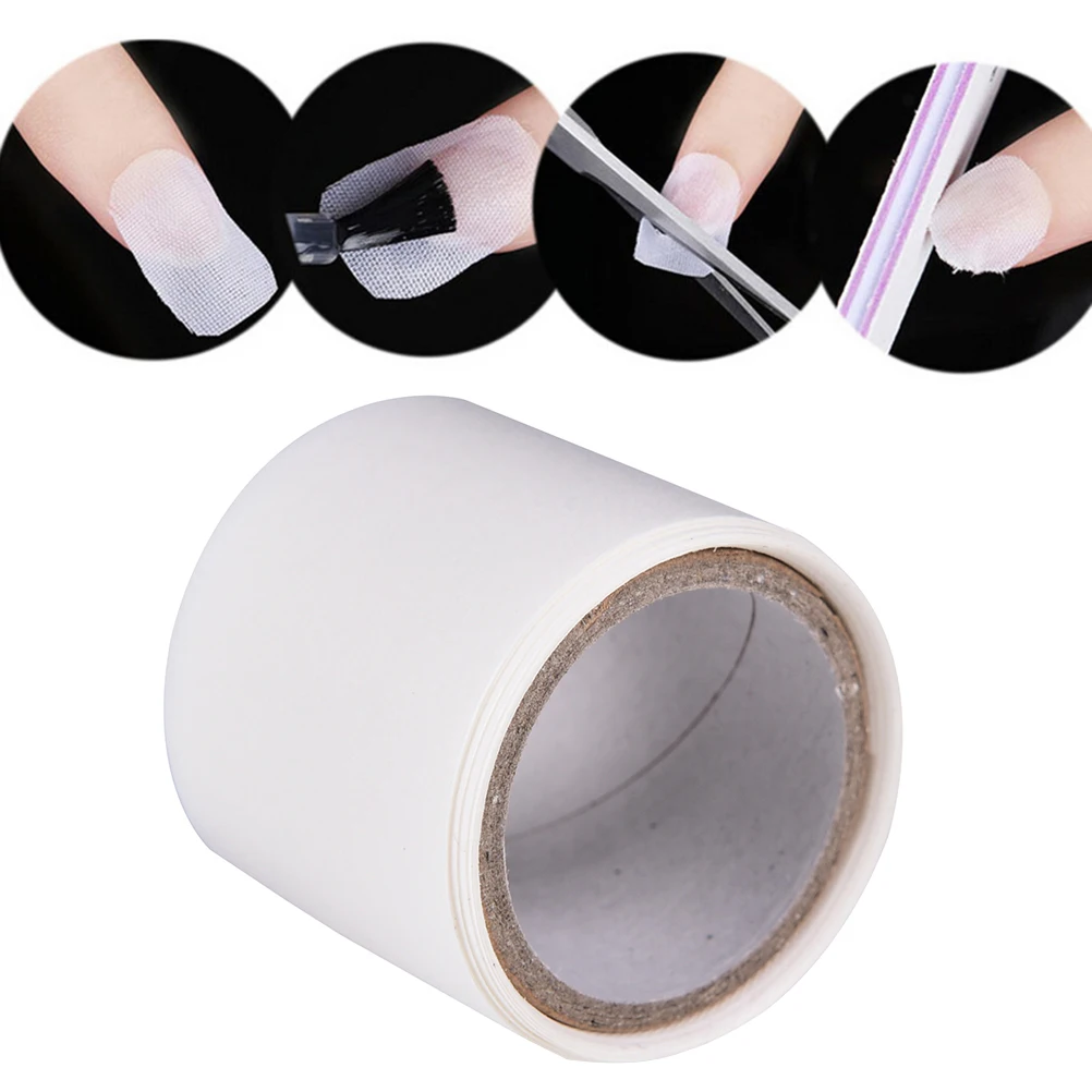 1 roll Nail Fiberglass & Silk Nail Wrap Nail Polish Gel Extension Guide