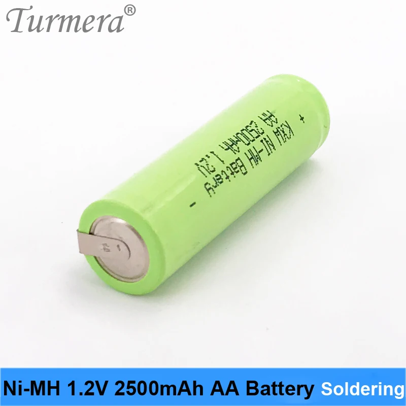 Ni-mh 1,2 V 2.5Ah 2500mah AA батарея для бритья Бритва перезаряжаемая AA батарея костюм для зубной щетки Замена Turmera m14