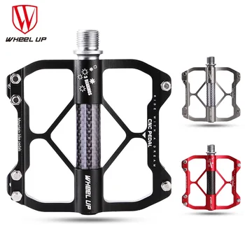 

WHEEL UP New Aluminum Alloy MTB Mountain Bike Pedal CNC 3 Bearings BMX Anti-skid Ultralight Bicycle Cycling Pedal Bicycle Part