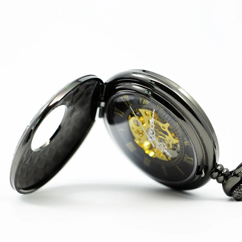 Модные автоматические механические карманные часы в стиле стимпанк, роскошные стильные винтажные резные брелоки для мужчин и женщин, PJX1216