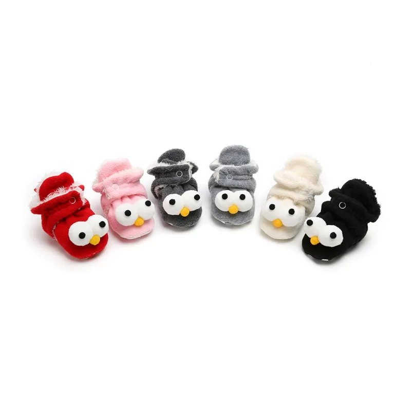 

Baby Boy Girl Winter Cotton Casual Booties Shoes Home Walking Newborn Cartoon Non-slip Soft Soled Walking Infant Shoes